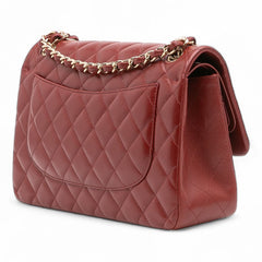 Jumbo Classic Lambskin Double Flap