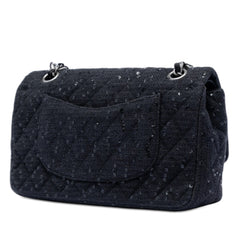 Medium Classic Tweed Sequin Double Flap