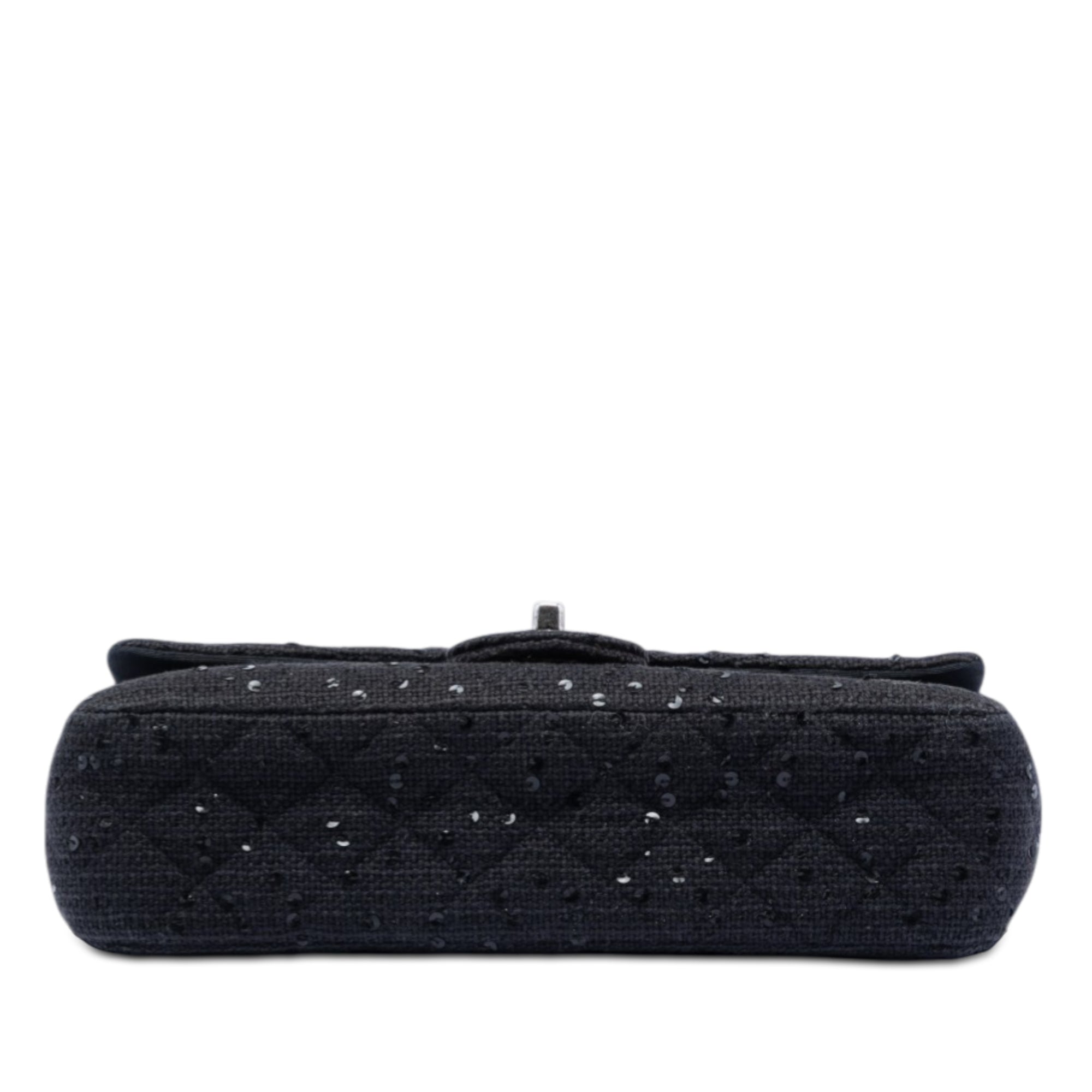 Medium Classic Tweed Sequin Double Flap