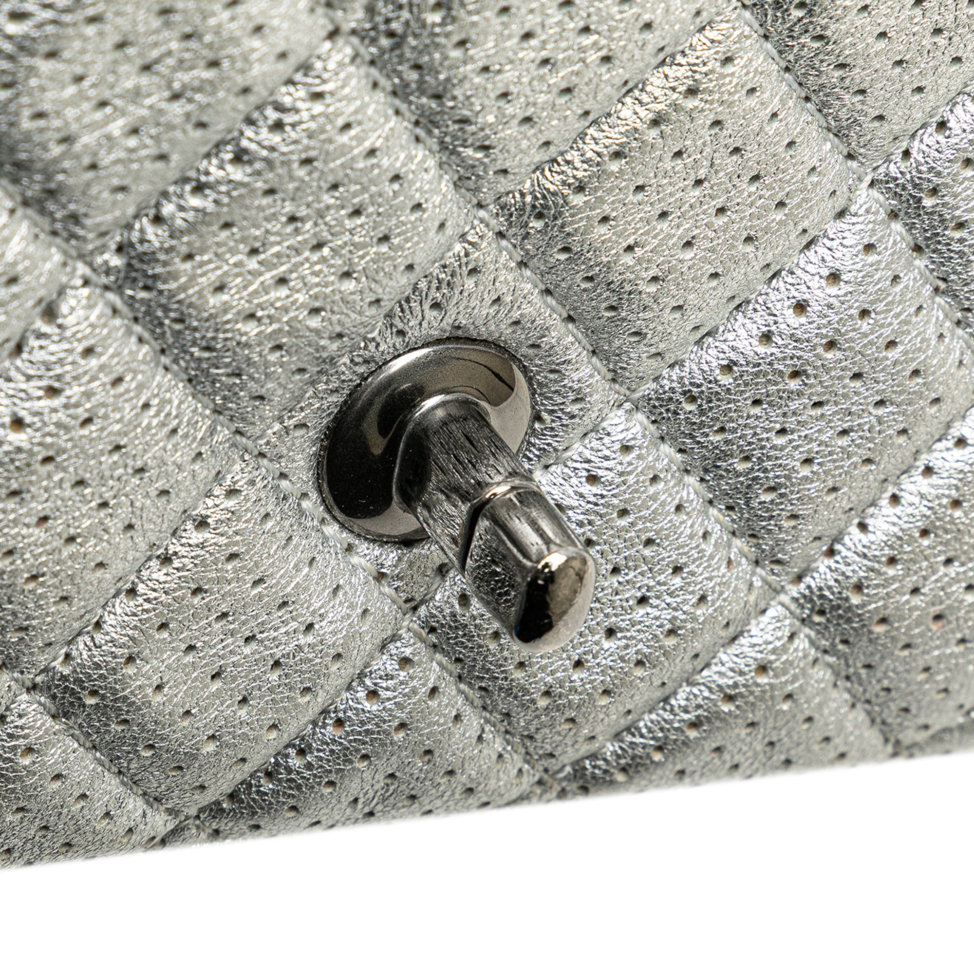 Mini Perforated Lambskin Punch Flap