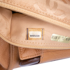 CC Grained Calfskin Wooden Handle Tote