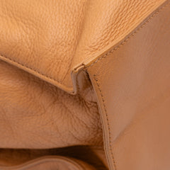 CC Grained Calfskin Wooden Handle Tote