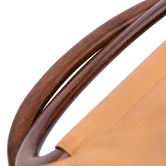 CC Grained Calfskin Wooden Handle Tote