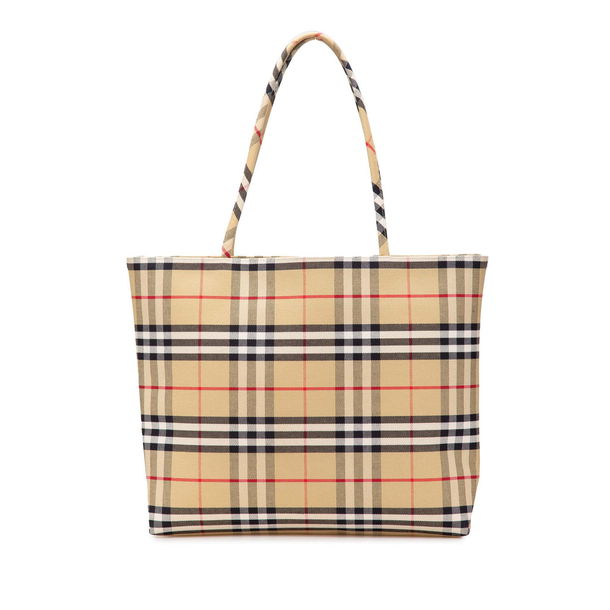 House Check Canvas Tote