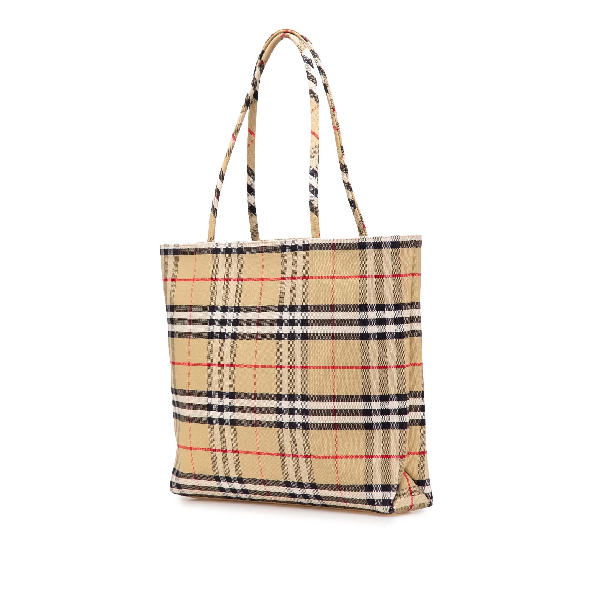 House Check Canvas Tote