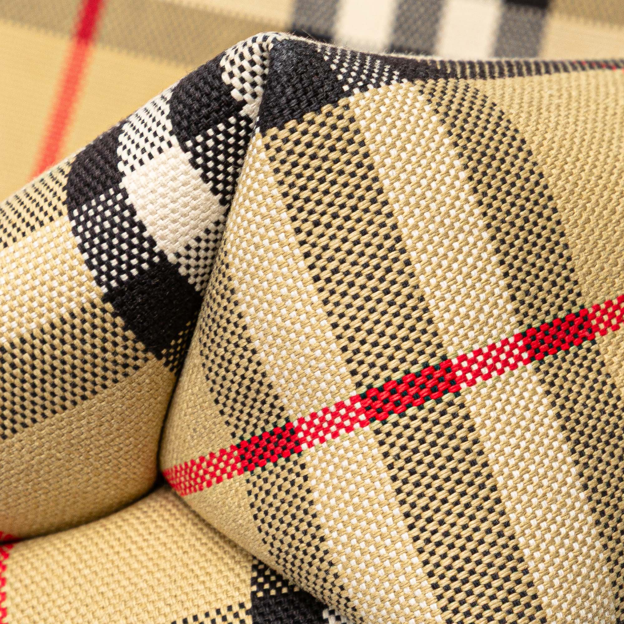 House Check Canvas Tote