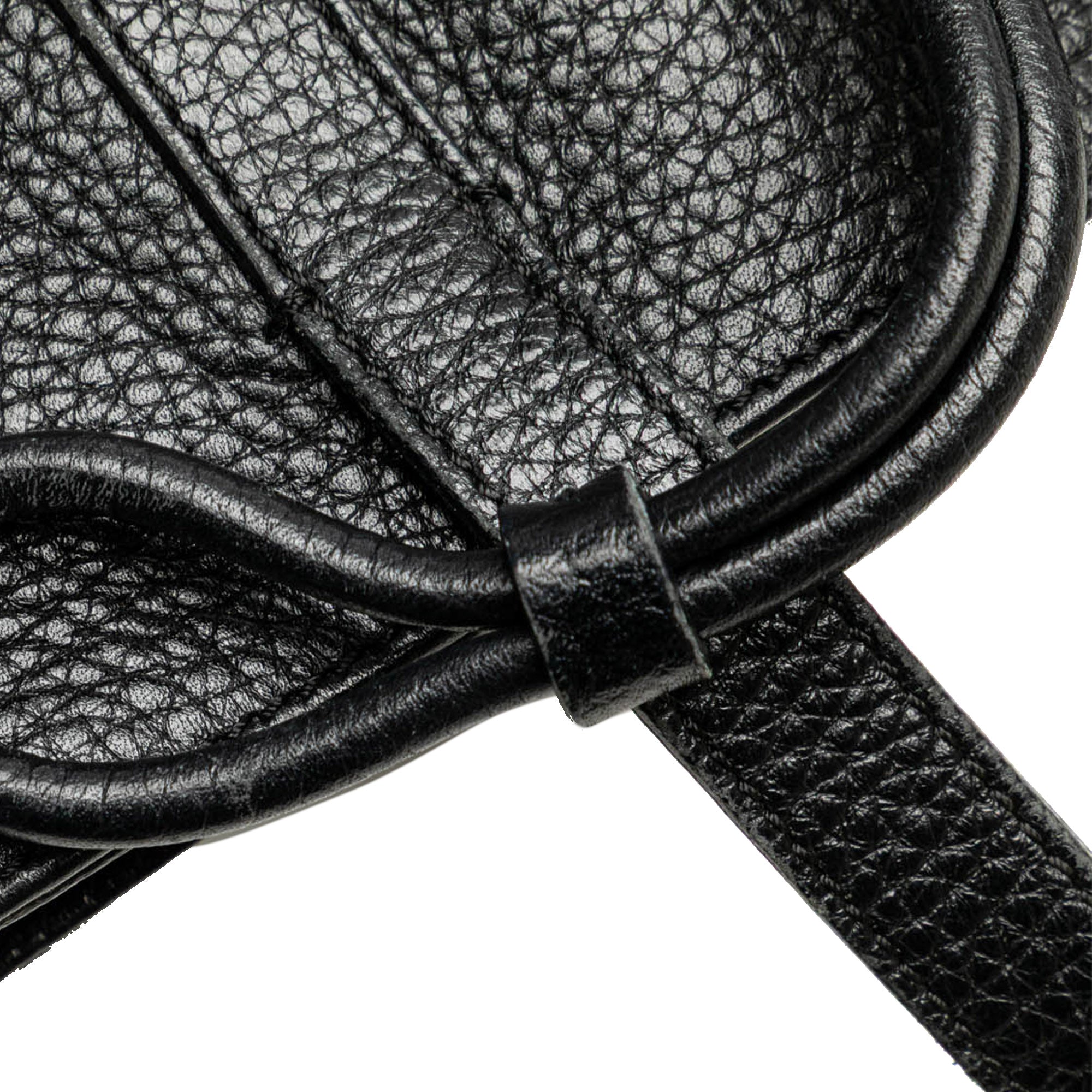 House Check Trimmed Leather Handbag