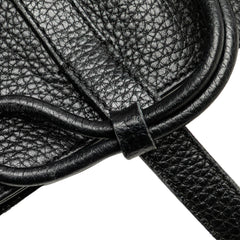 House Check Trimmed Leather Handbag