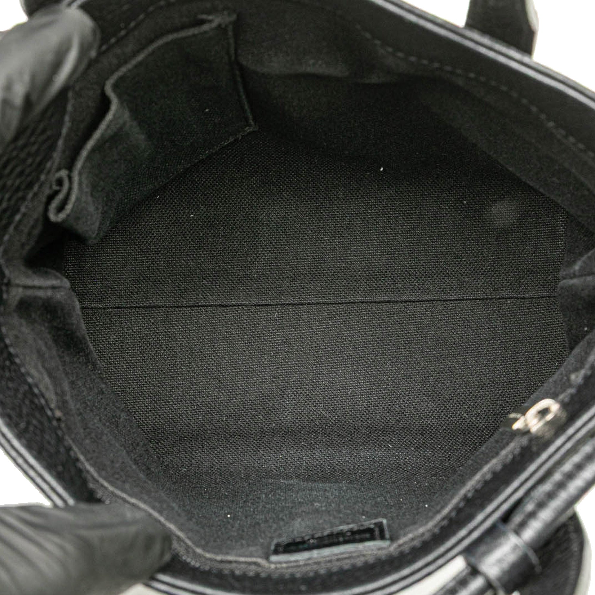 House Check Trimmed Leather Handbag