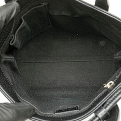 House Check Trimmed Leather Handbag