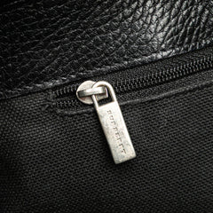 House Check Trimmed Leather Handbag