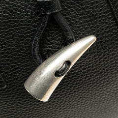 House Check Trimmed Leather Handbag