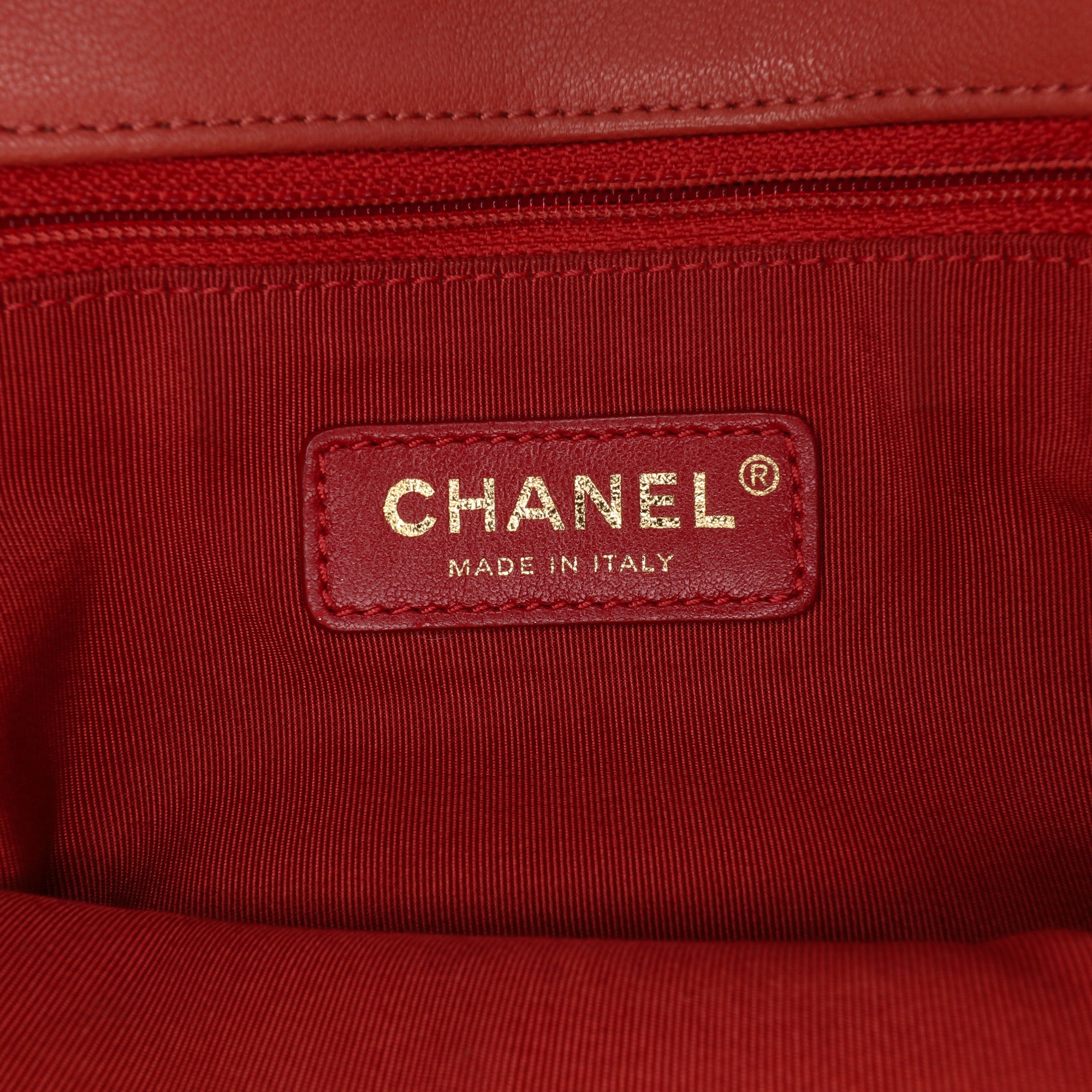 Small Quilted Lambskin Chain Detail Saddle Bag