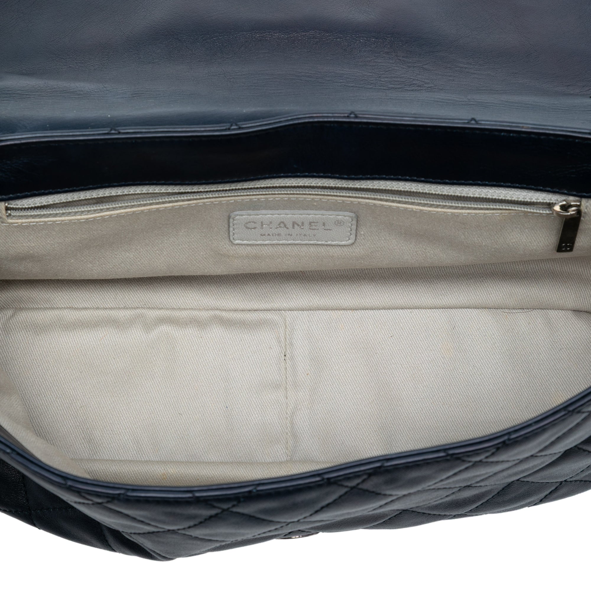 Large Tricolor Quilted Lambskin Country Chic Flap