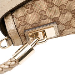 GG Canvas Bella Flap Satchel