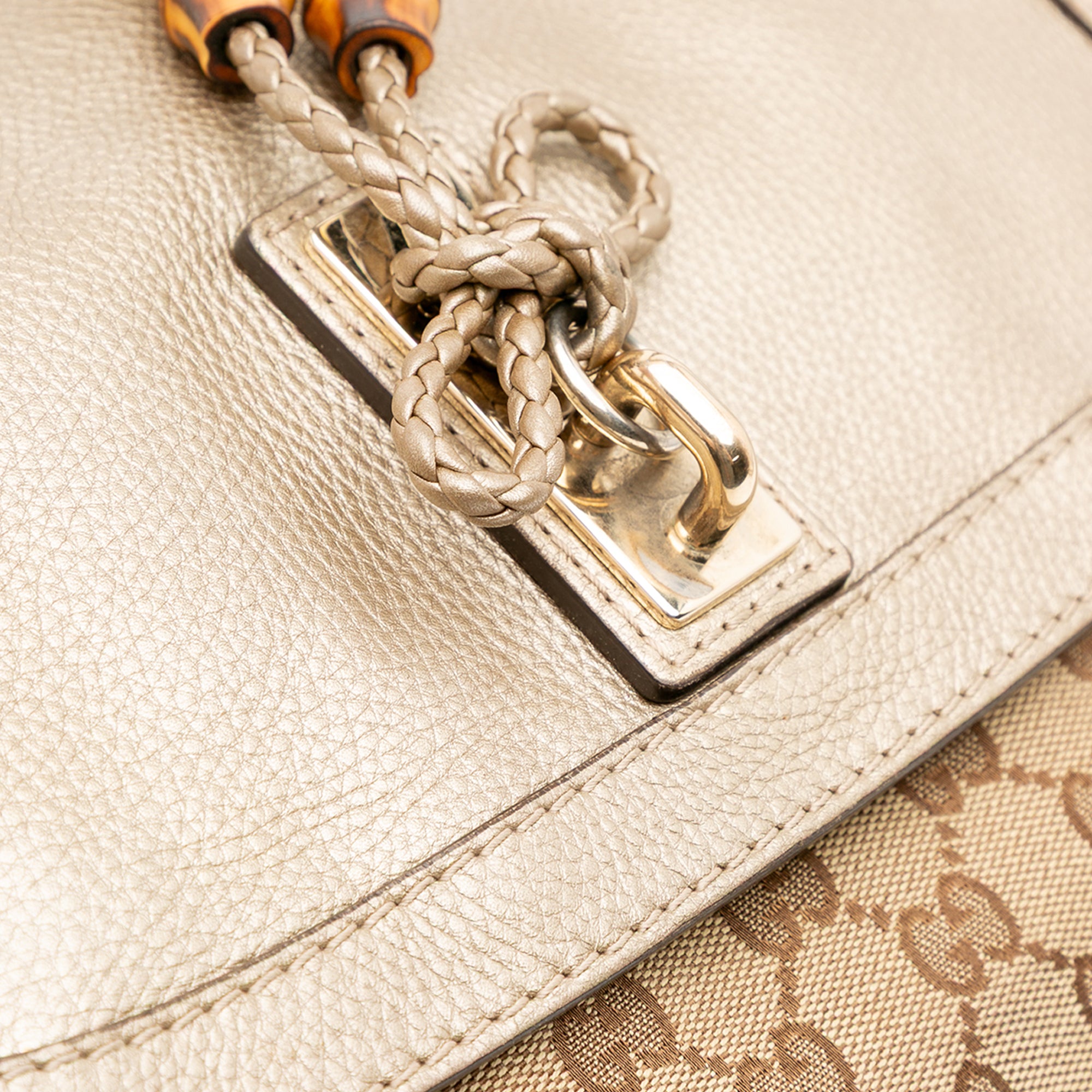 GG Canvas Bella Flap Satchel