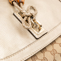 GG Canvas Bella Flap Satchel
