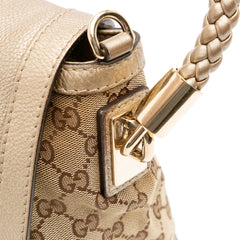 GG Canvas Bella Flap Satchel