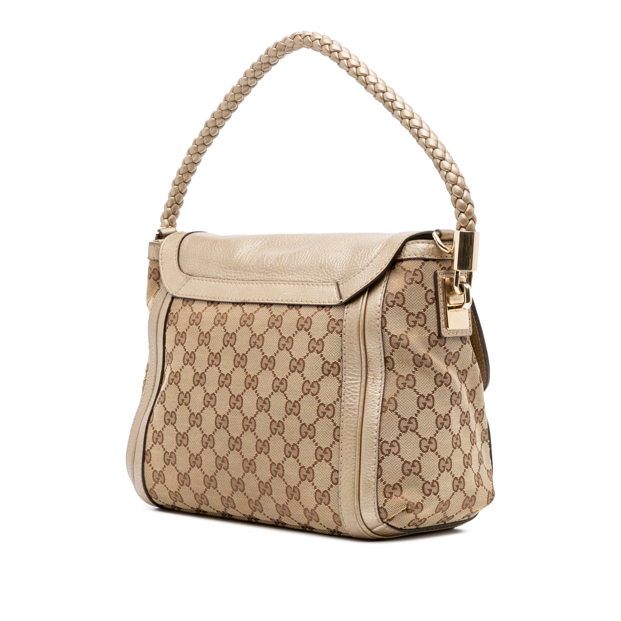 GG Canvas Bella Flap Satchel