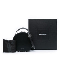 Small Leather Mica Hatbox Satchel