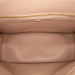Quilted Leather Gancini Flap Shoulder Bag