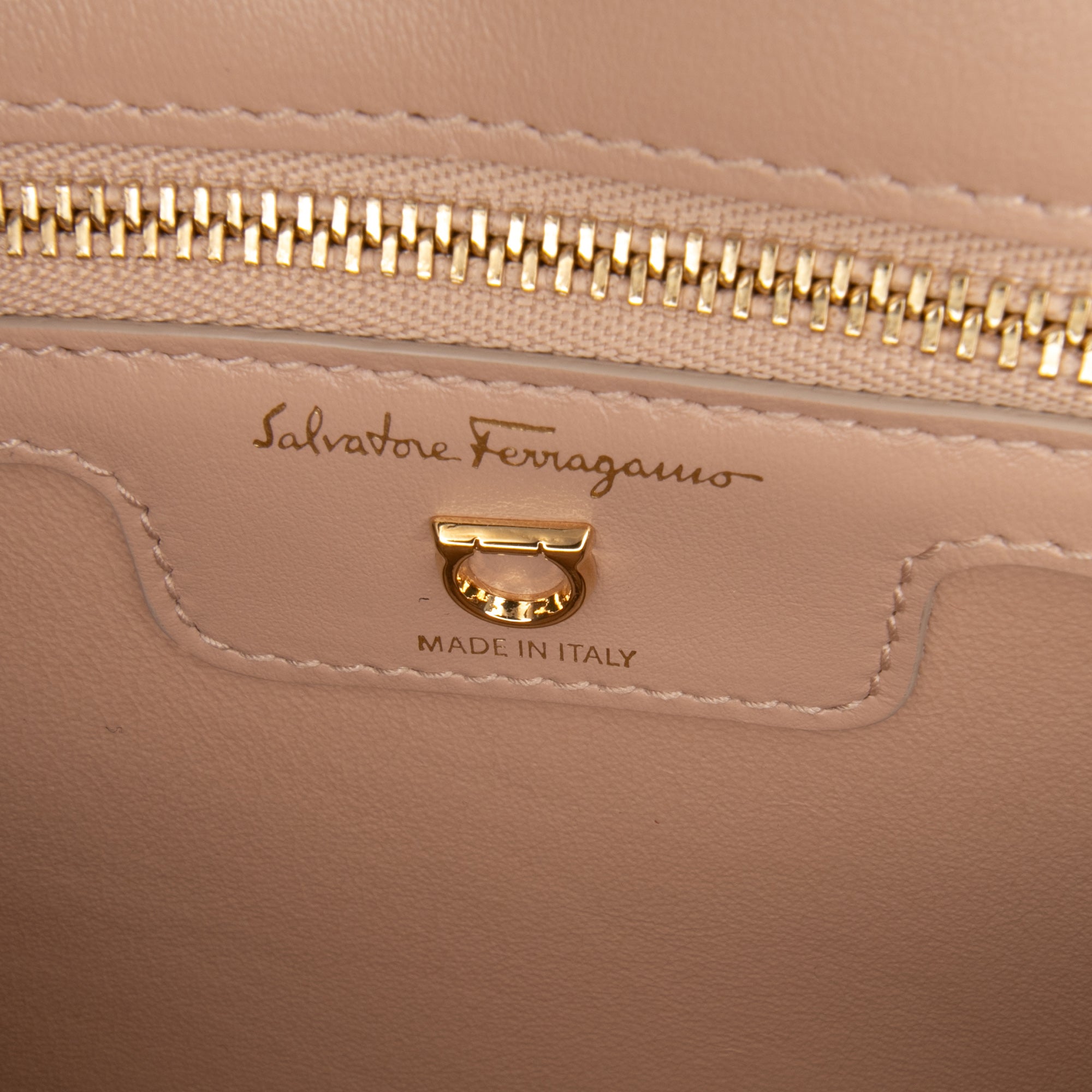 Quilted Leather Gancini Flap Shoulder Bag