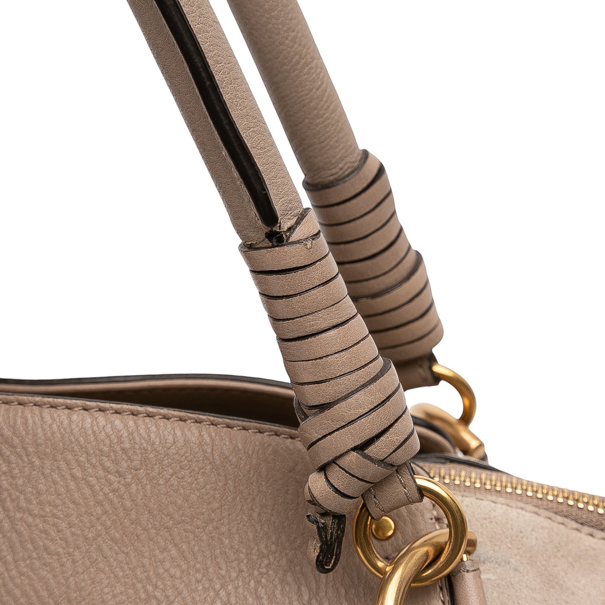 Medium Calfskin and Suede Owen Satchel