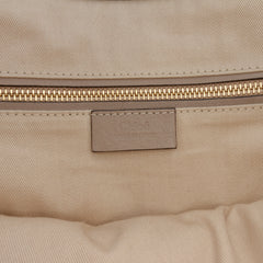 Medium Calfskin and Suede Owen Satchel