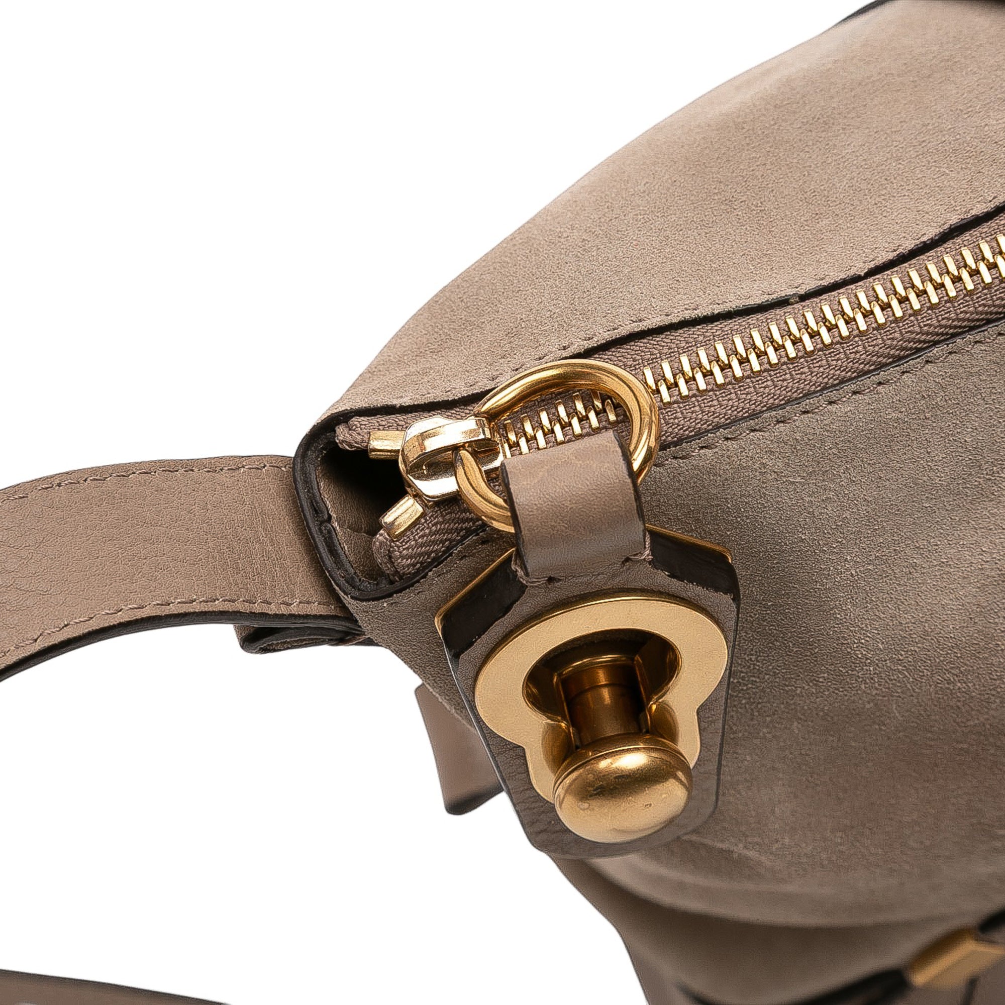 Medium Calfskin and Suede Owen Satchel