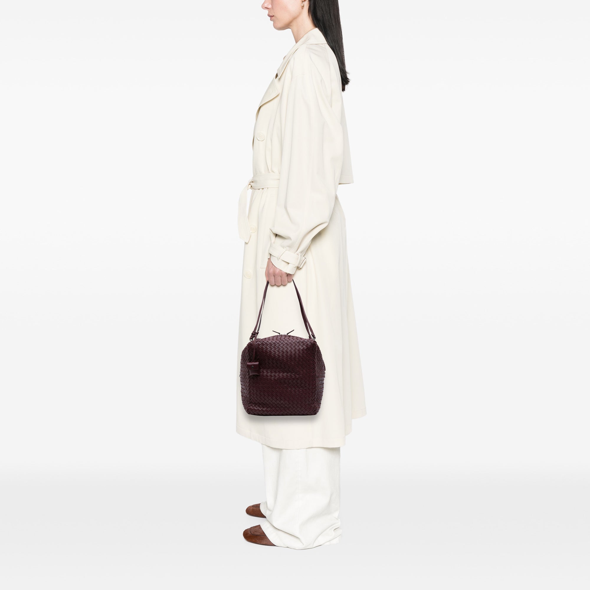 Nappa Intrecciato Shoulder Bag