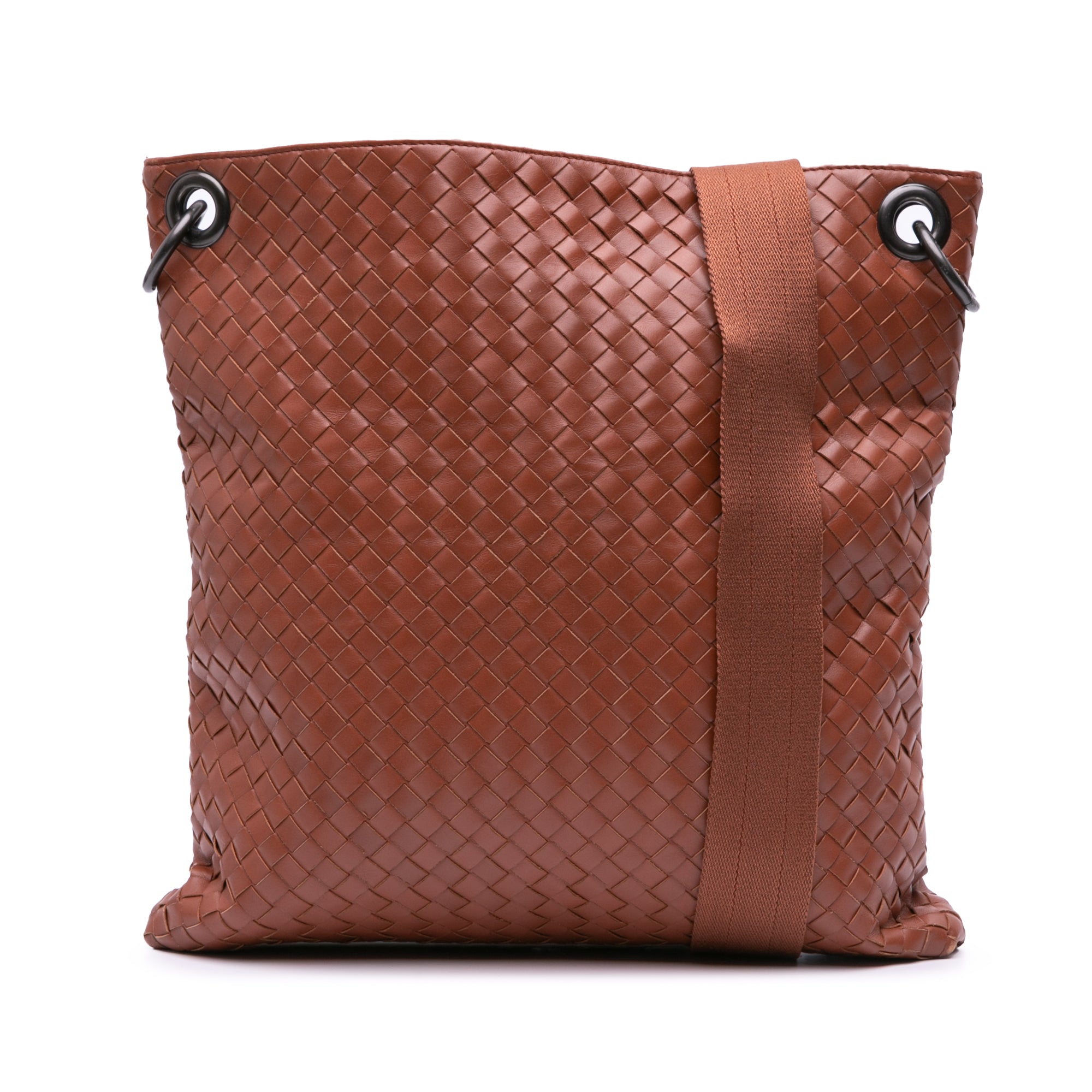 Leather Intrecciato Crossbody