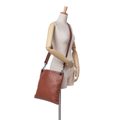Leather Intrecciato Crossbody