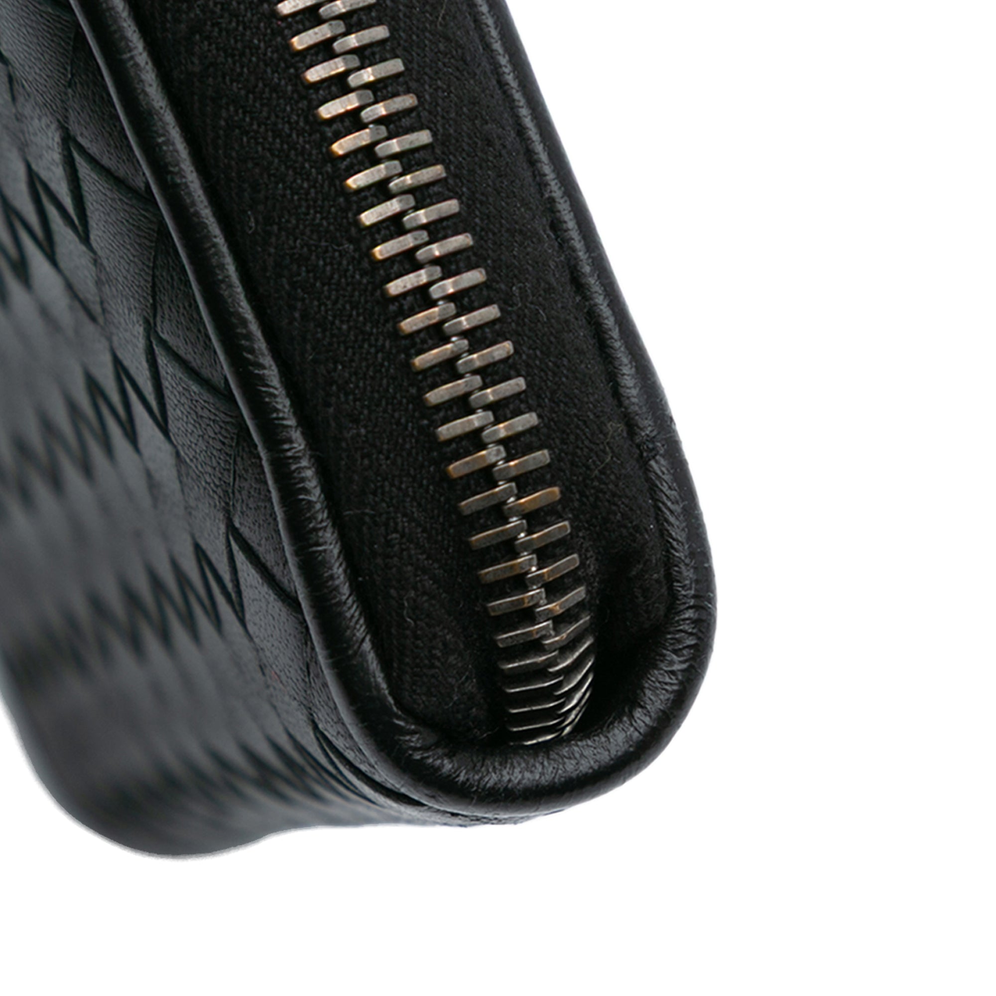 Nappa Intrecciato Zip Around Wallet