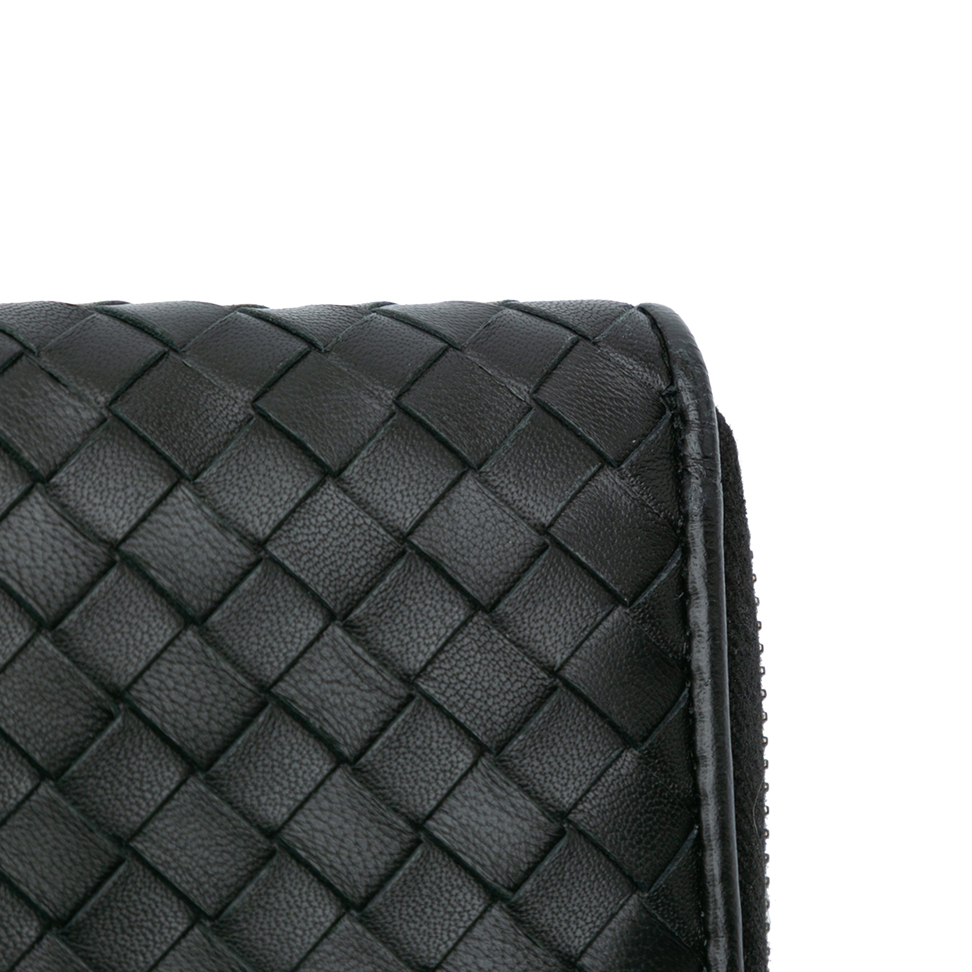 Nappa Intrecciato Zip Around Wallet