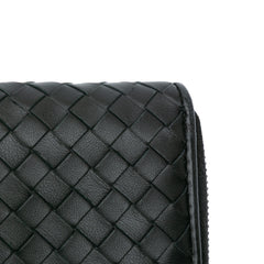 Nappa Intrecciato Zip Around Wallet