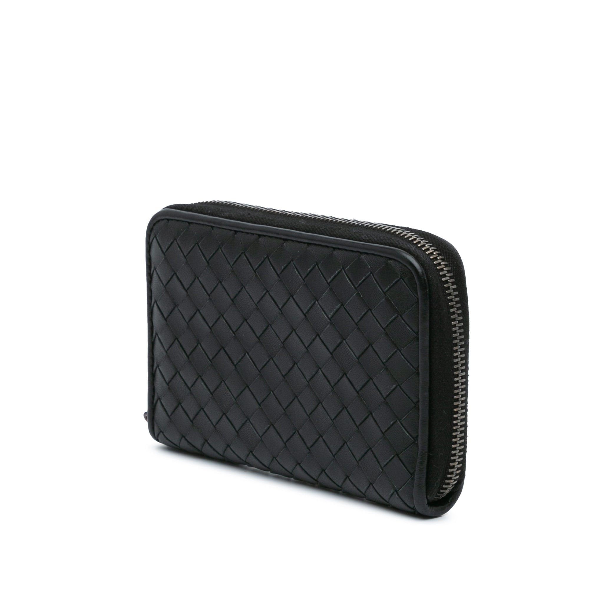 Nappa Intrecciato Zip Around Wallet