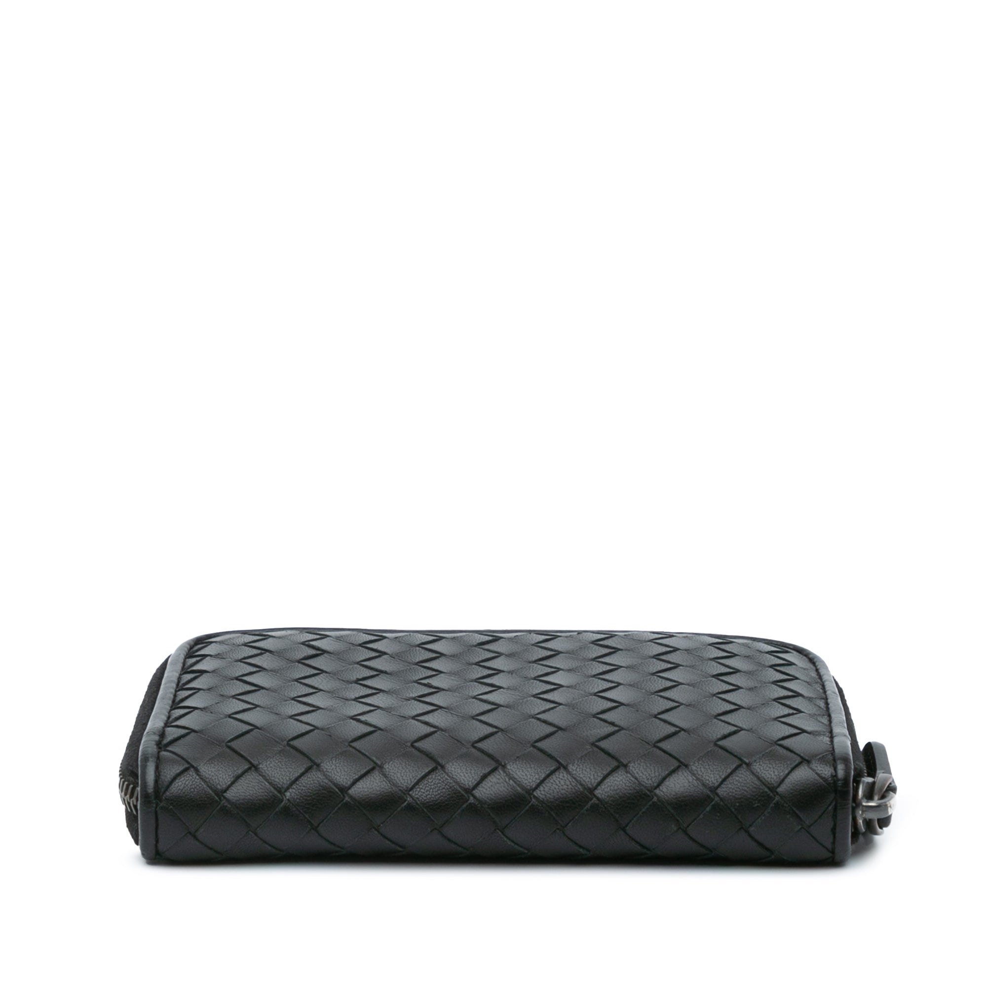 Nappa Intrecciato Zip Around Wallet