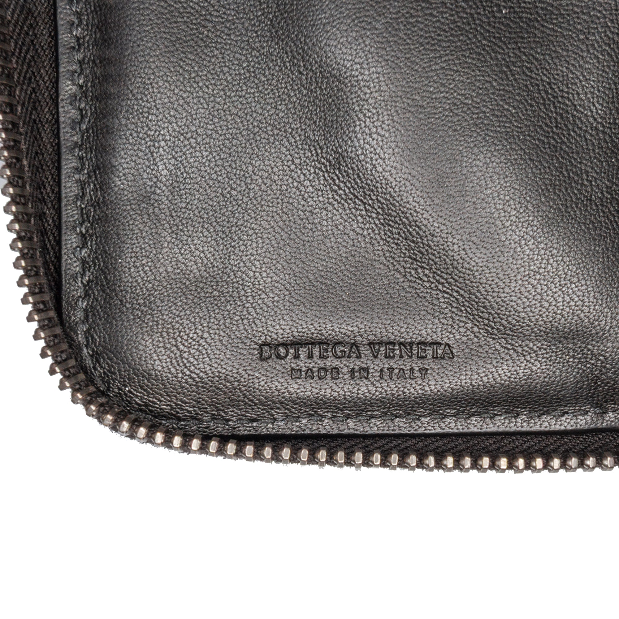 Nappa Intrecciato Zip Around Wallet