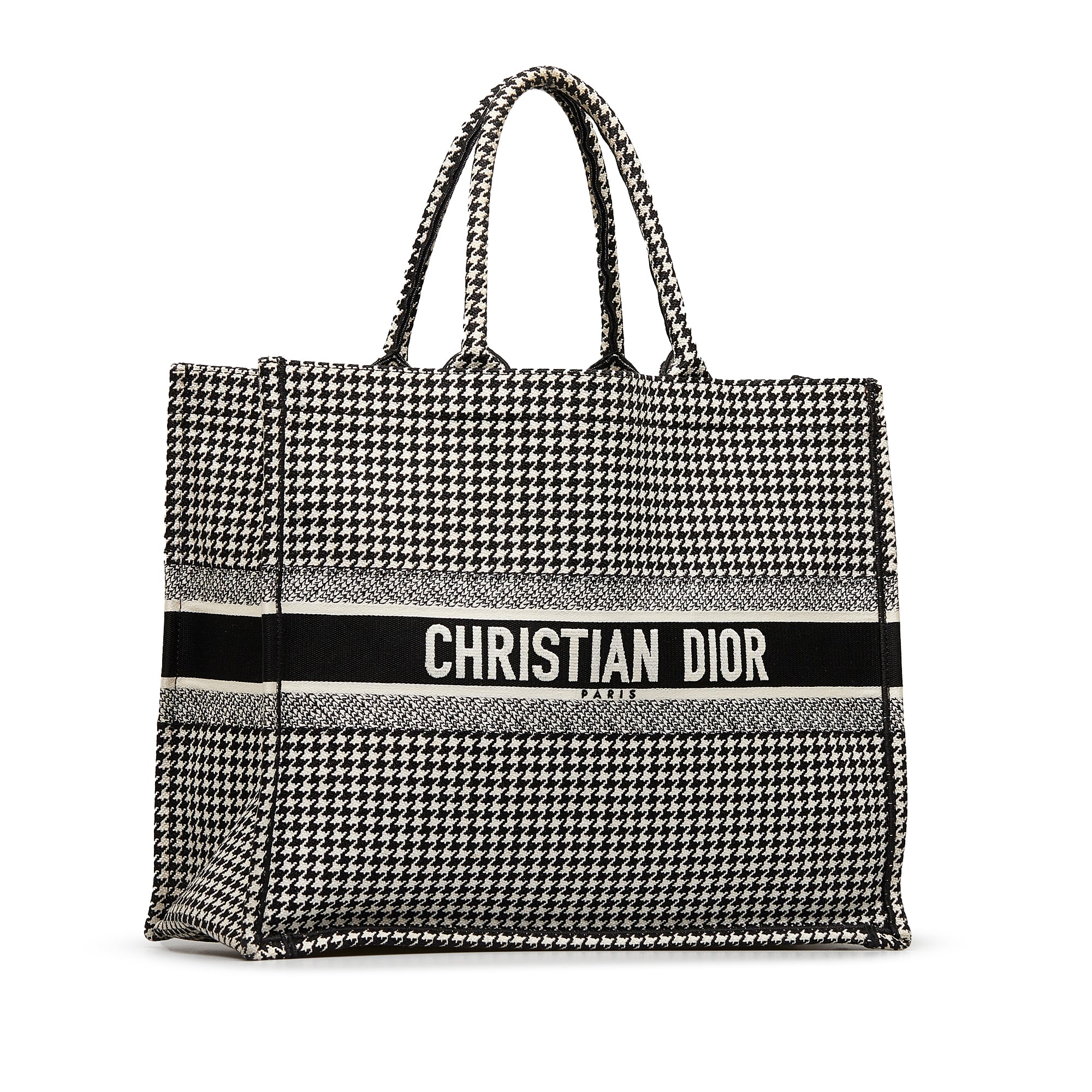 Large Houndstooth Book Tote_1