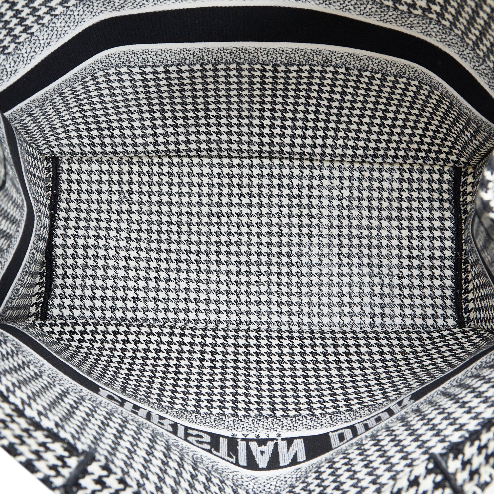 Large Houndstooth Book Tote