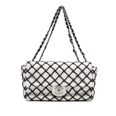 Jumbo Calfskin Canebiers Net Flap