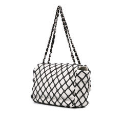 Jumbo Calfskin Canebiers Net Flap