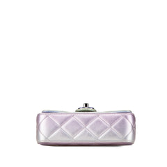 Quilted Gradient Metallic Calfskin Clutch