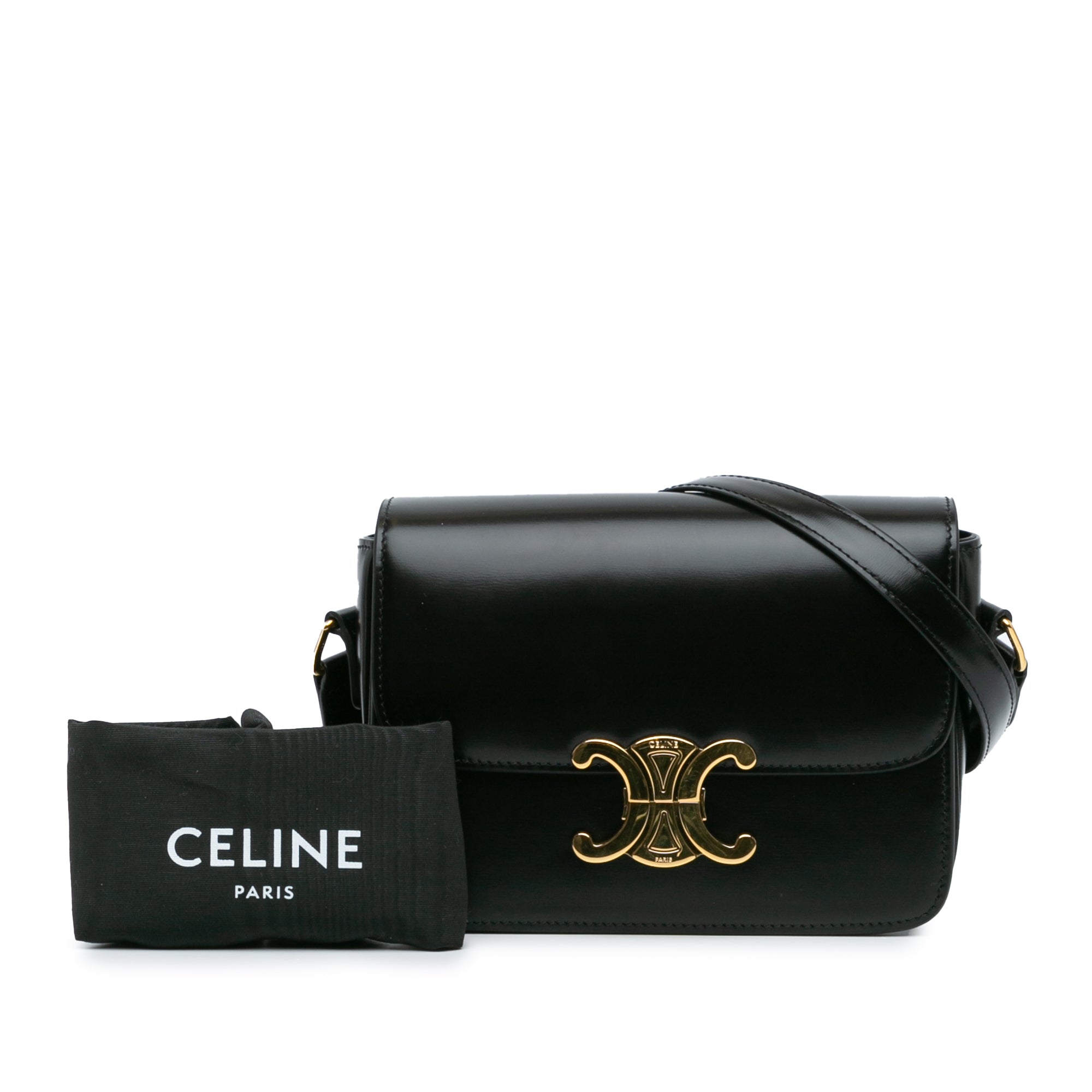 Teen Shiny Calfskin Triomphe Crossbody