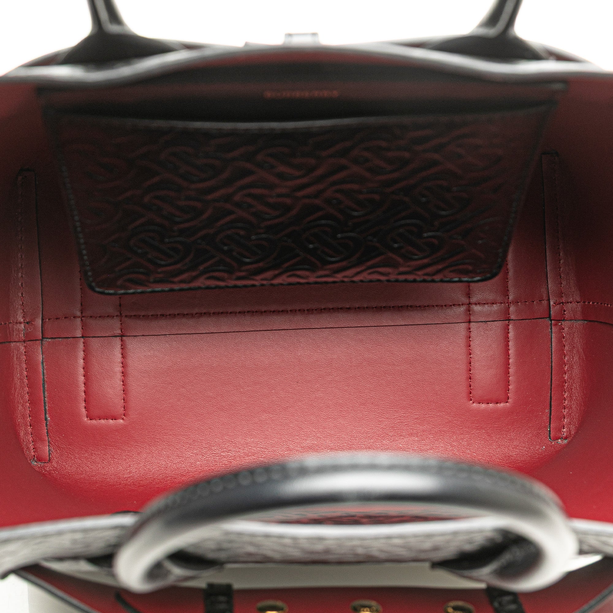 Small TB Monogram Embossed Leather Belt Bag