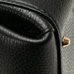 Small Dollar Calf Interlocking G Satchel