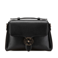 Small Dollar Calf Interlocking G Satchel