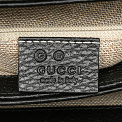 Small Dollar Calf Interlocking G Satchel