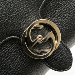 Small Dollar Calf Interlocking G Satchel