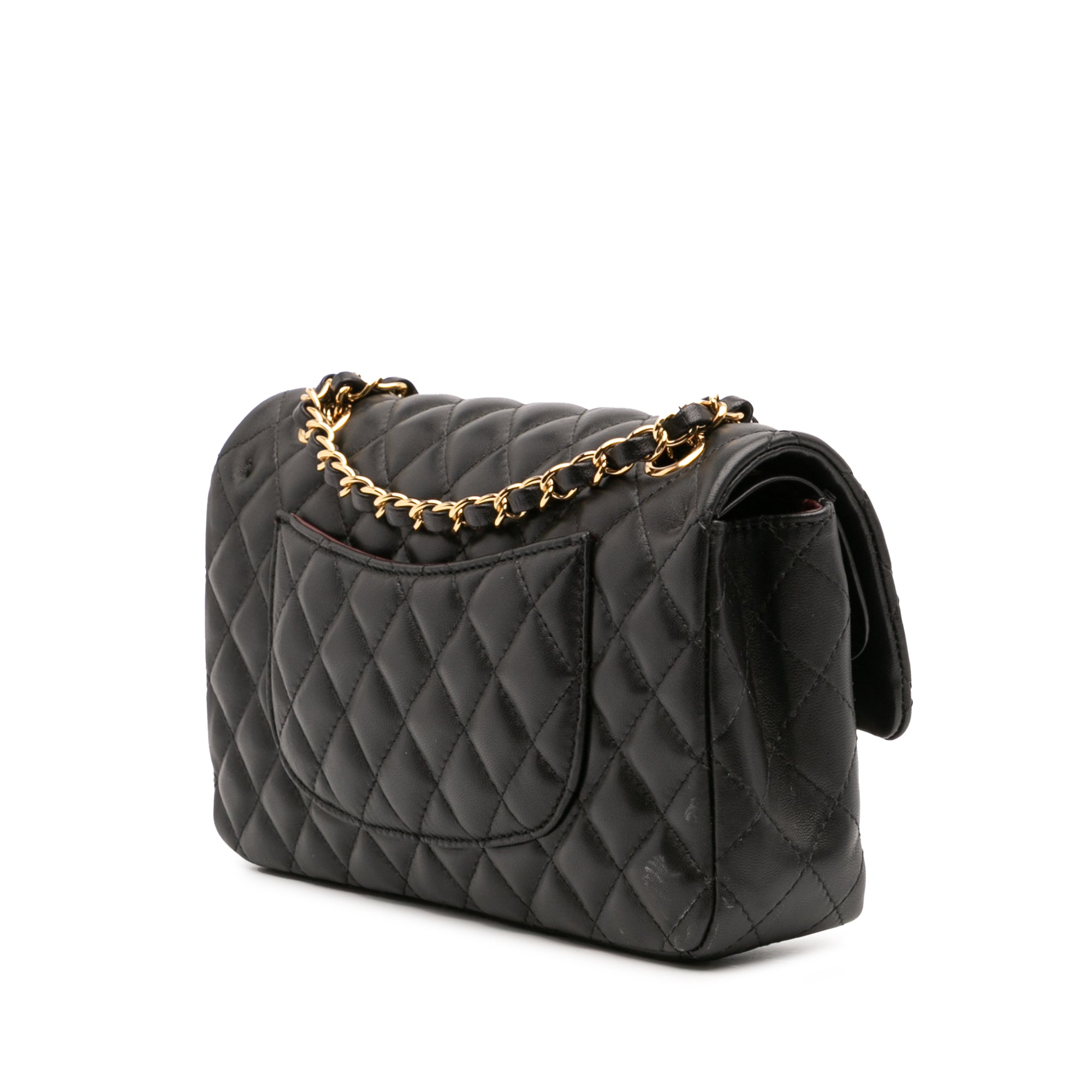 Medium Classic Lambskin Double Flap
